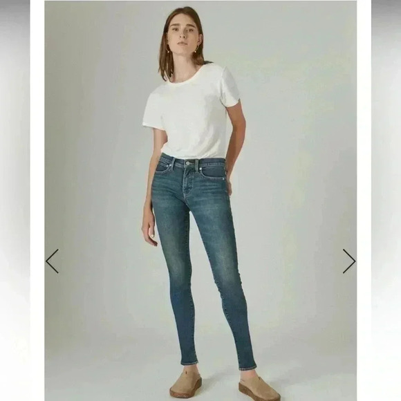 Lucky Brand Mid Rise Ava Skinny Lyel Sz 2 / 26 - Picture 1 of 10